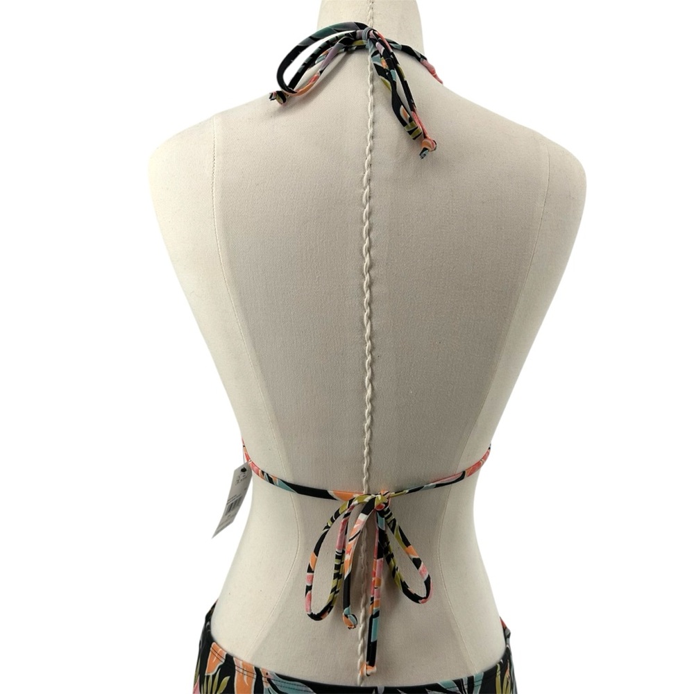 NWT Billabong Beach Babe Tri Set Black Floral Print Women’s Size XL - Picture 8 of 15